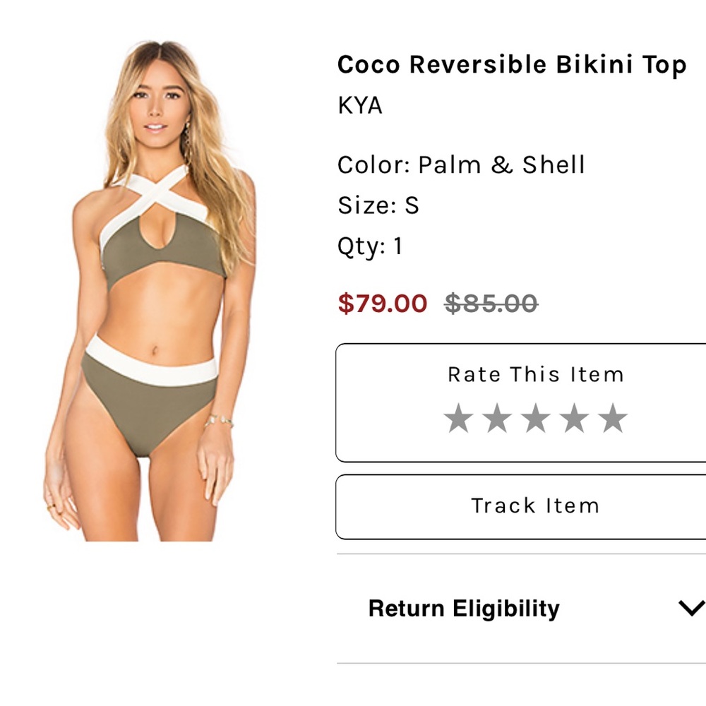 Kya reversible bikini top & bottom
